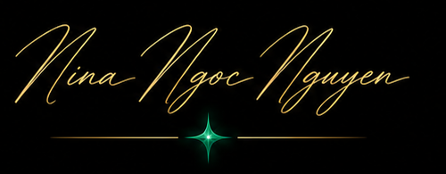 Nina Ngoc Nguyen gold signature logo